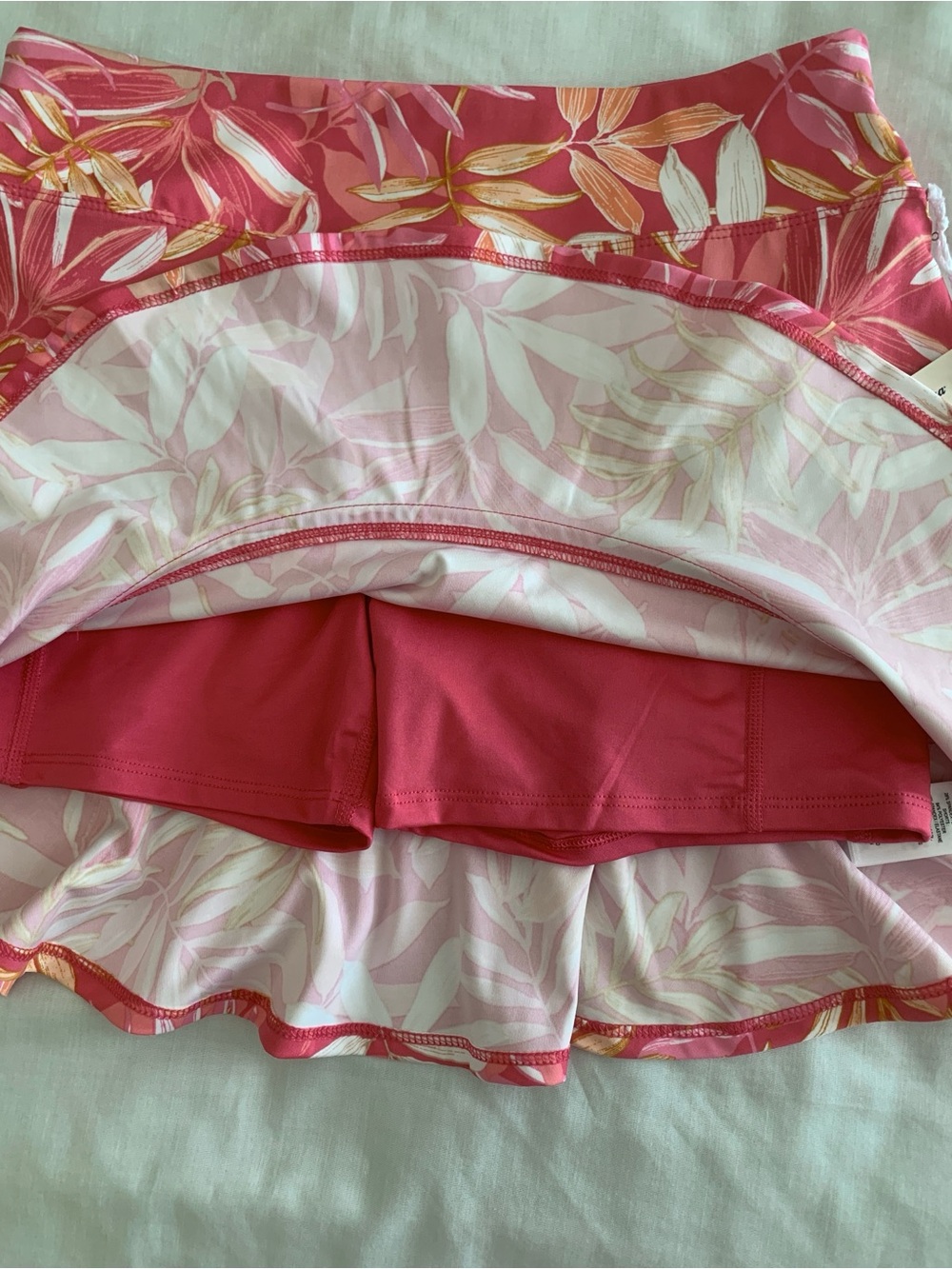 Tommy Bahama Everyday Active Pink Tropical Skort Matching Visor Set S NWT - Picture 5 of 12